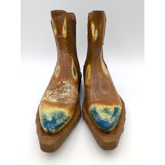 CAMPER Gender Inclusive Venga Women's Chelsea Boot Brown Multi size US7.5 EU38 - Picture 2 of 16